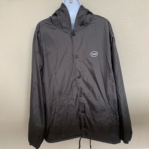 Grey windbreaker- hoodie